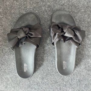 Target Mossimo Black Bow Slides